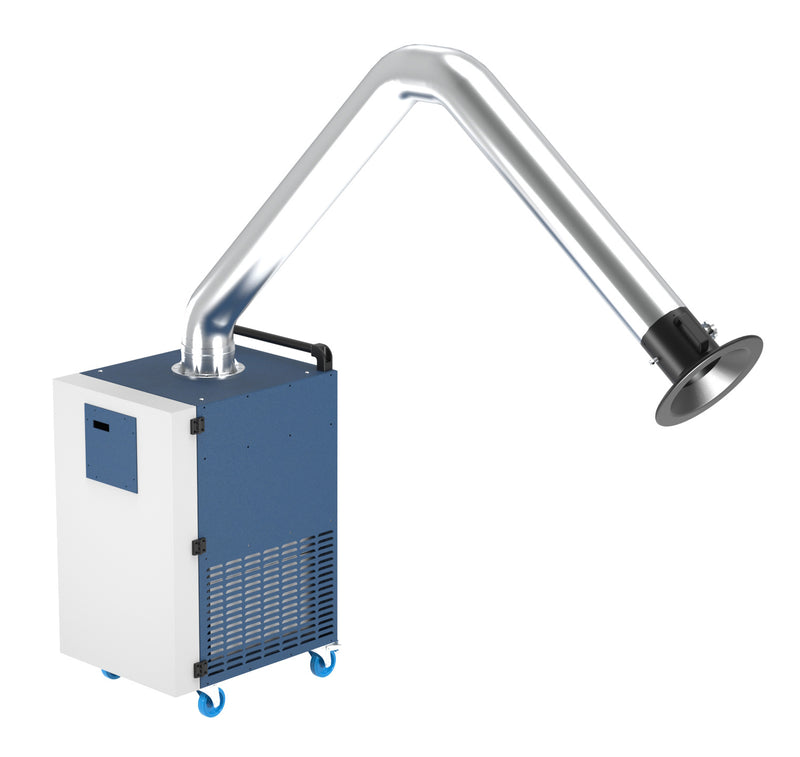Load image into Gallery viewer, GEF Weld Kube mobile welding fume extractor with 3m arm on portable wheeled base