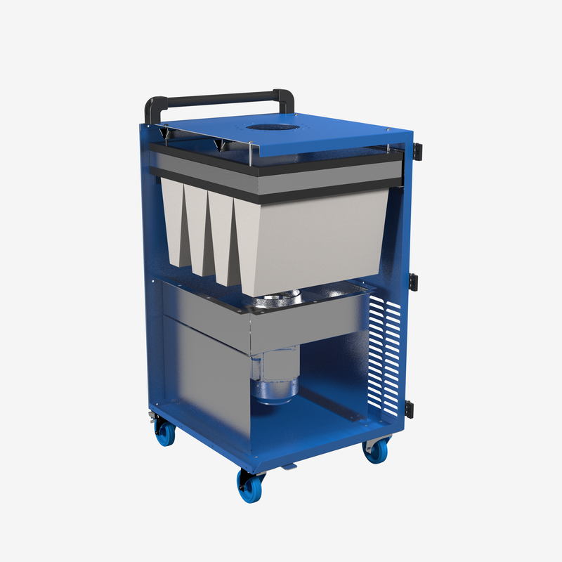 Load image into Gallery viewer, Multi-stage H13 HEPA filtration system inside GEF Weld Kube welding smoke and fume extractor
