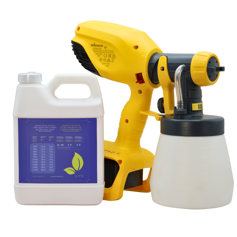 Load image into Gallery viewer, Wagner spray gun and white container with BYO Technology label