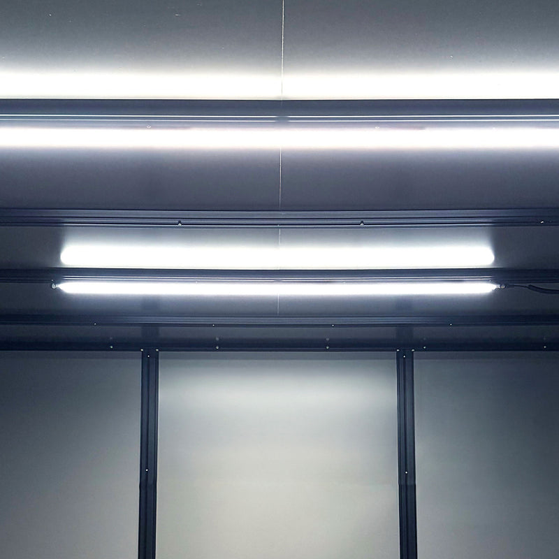 Load image into Gallery viewer, Siegmund LED interior lights switched on, mounted inside a laser welding cell