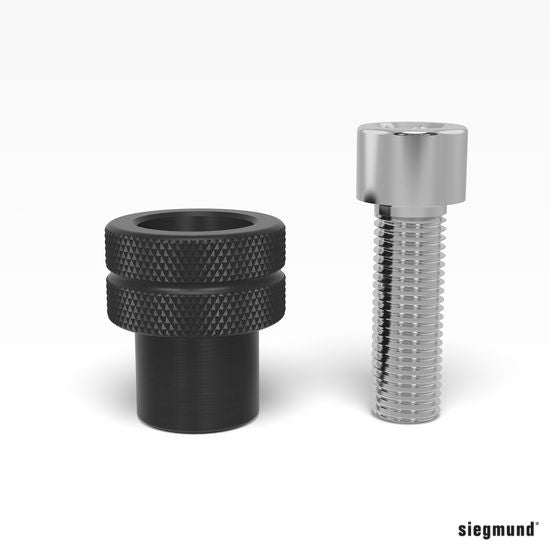 Load image into Gallery viewer, Siegmund System 28 Clamp Bushing for M16 thread incl. screw 50 mm burnished (2-280546.3) – product view