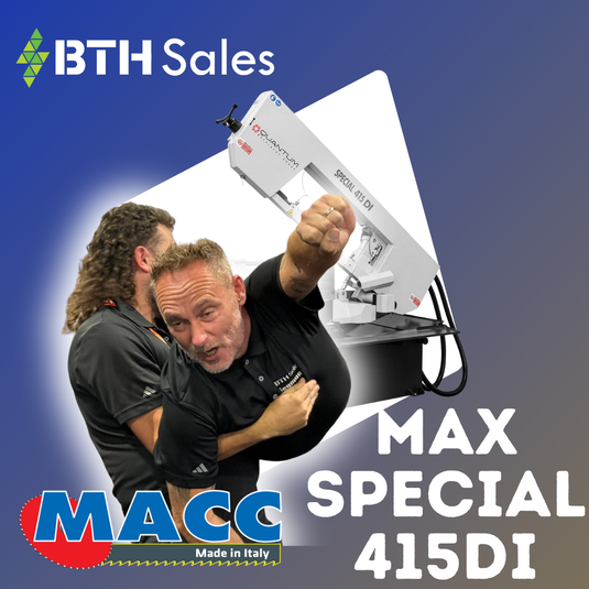 Max Special 415DI, double motor horizontal band saw machine