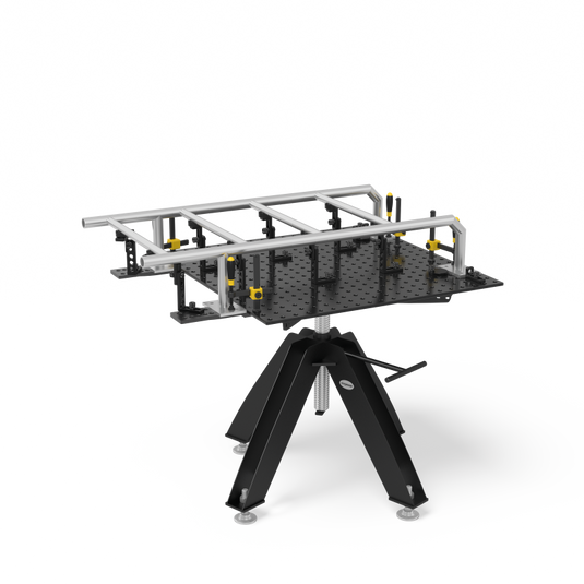 welding table top example in use 