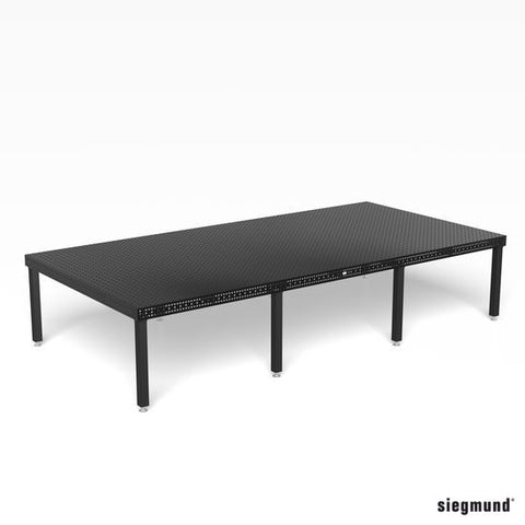 System 16 Professional Extreme 8.7 - 4000x2000x100 Plasma nitrided ‐ table side with diagonal grid