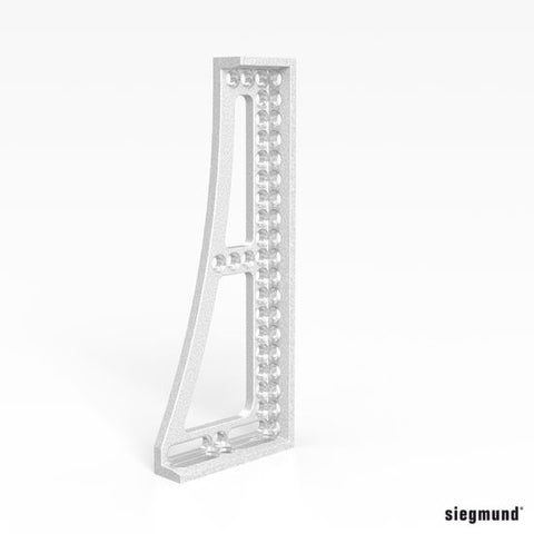 Siegmund System 16 - Stop & Clamping Square 500GK Aluminum-Titanium