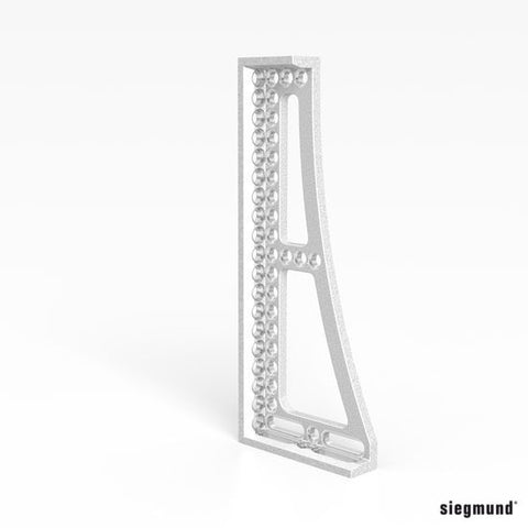 Siegmund System 16 - Stop & Clamping Square 500GK Aluminum-Titanium