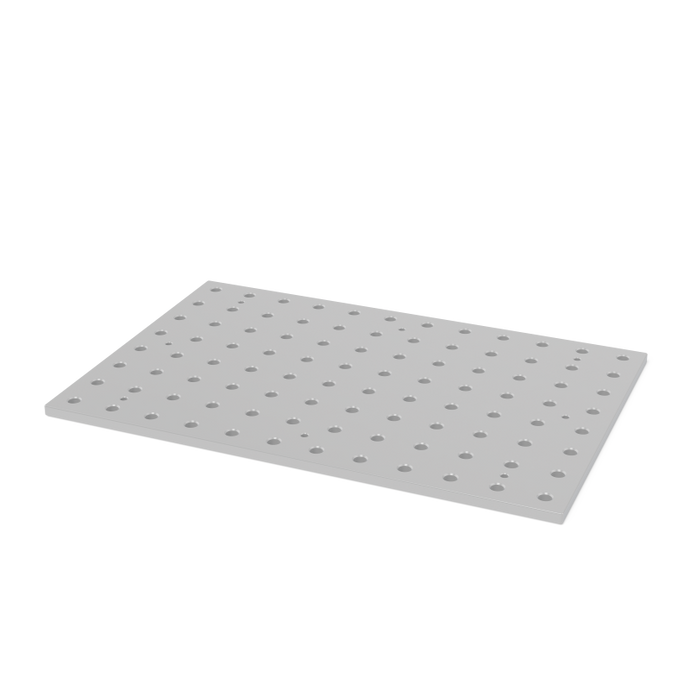 Siegmund System 28 welding table top with precision grid of boreholes for modular fixturing and clamping solutions