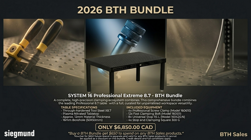 Load image into Gallery viewer, BTH Bundle - System 16 Professional Extreme 8.7 - 1500x1000x100 Plasma Nitrided (FABTECH OFFER)
