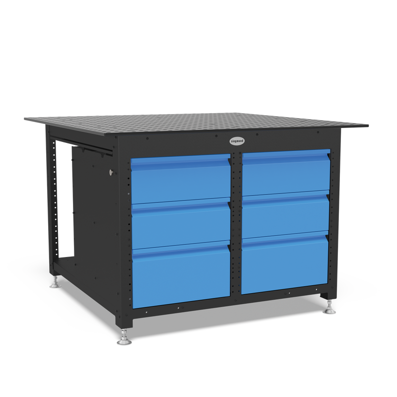 Load image into Gallery viewer, siegmund workbench lowcost canada welding table all drawers
