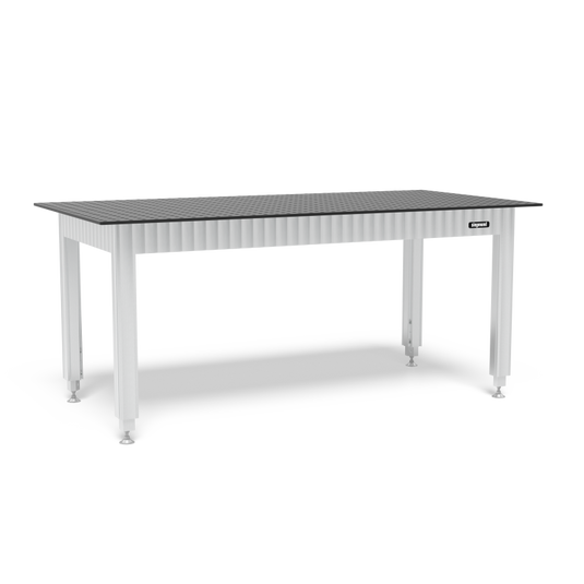Siegmund Workbench height adjustable with steel plate 2000x1000 (WS162010), Siegmund System 16