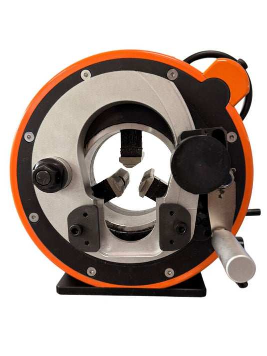 Orbital Service OTS pipe cutting machine front view with visible motor and cutting head