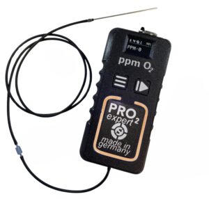 PRO2 Expert Residual Oxygen Analyzer with OLED display and colour LED indicators for precise weld purge monitoring