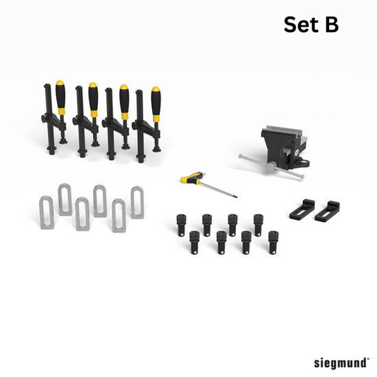 Siegmund Workstation tool set for table top with holes