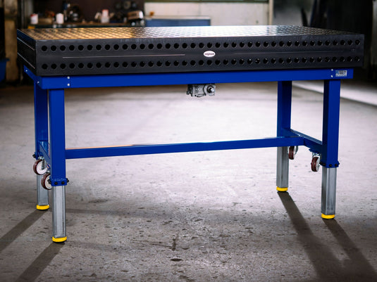 PT280035.XD7D: System 28 1500x1000mm Movable Height-Adjustable Welding Table (FRAME + Siegmund System 28 Table)