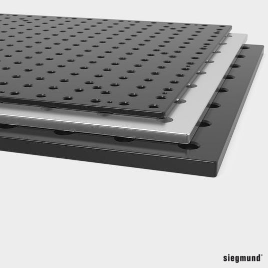 Different kinds of layers perforated plate siegmund system 16 