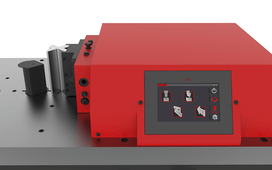 Nargesa pp200cnc up close view of the cnc controller