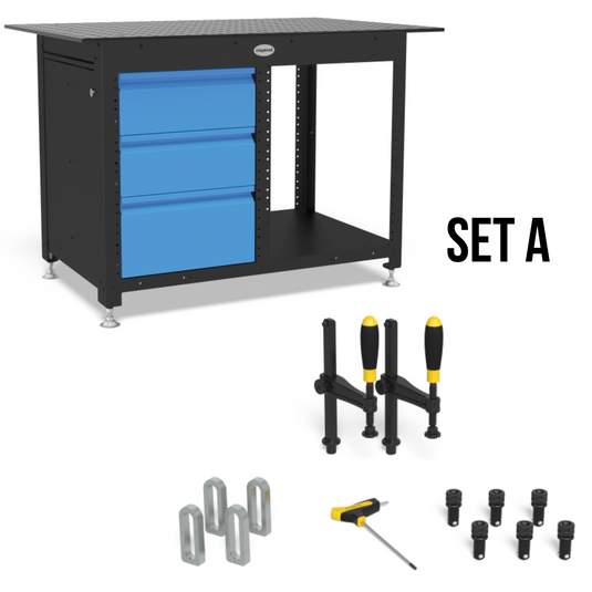 workstation system 16 half shelfs SET A