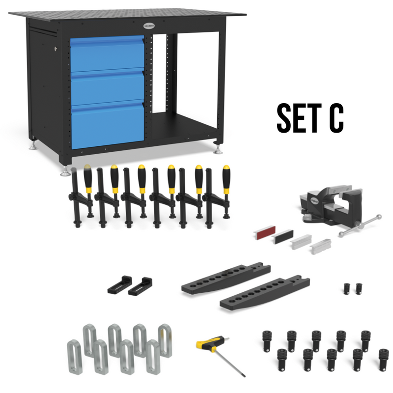 Load image into Gallery viewer, workstation system 16 half shelfs SET C

