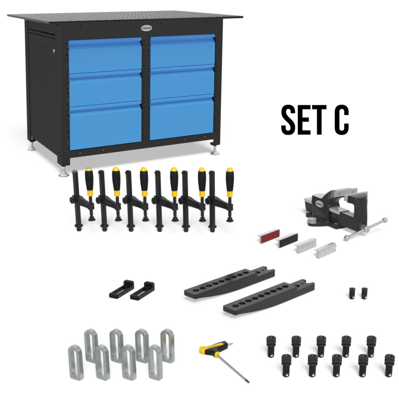 Load image into Gallery viewer, workstation system 16 Full shelfs SET C
